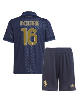 Juventus Weston McKennie #16 Ausweichtrikot für Kinder 2024-25 Kurzarm (+ Kurze Hosen)